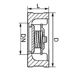 H71W對(duì)夾式止回閥(國(guó)標(biāo)精鑄型）